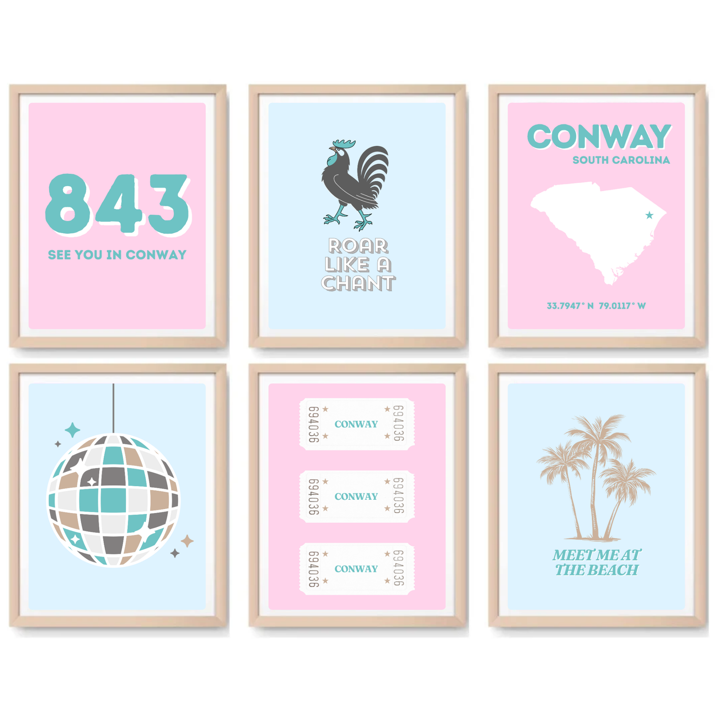 CCU inspired Digital Prints - Set of 6