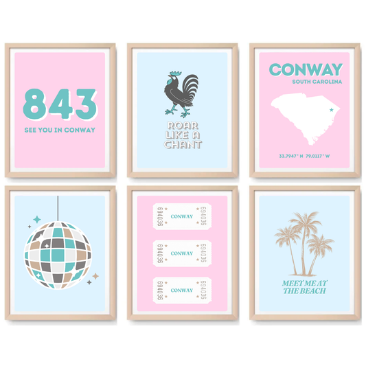 CCU inspired Digital Prints - Set of 6