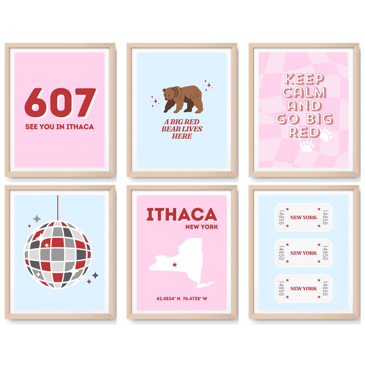 Cornell inspired Digital Prints - Set of 6
