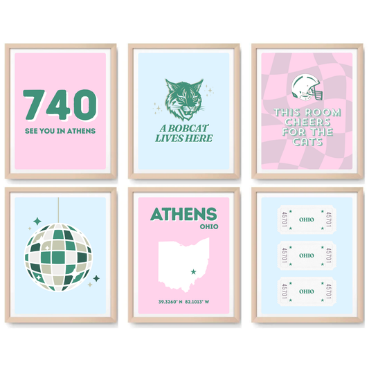 Ohio inspired Digital Prints - Set of 6
