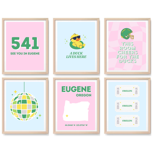 Oregon inspired Digital Prints - Set of 6