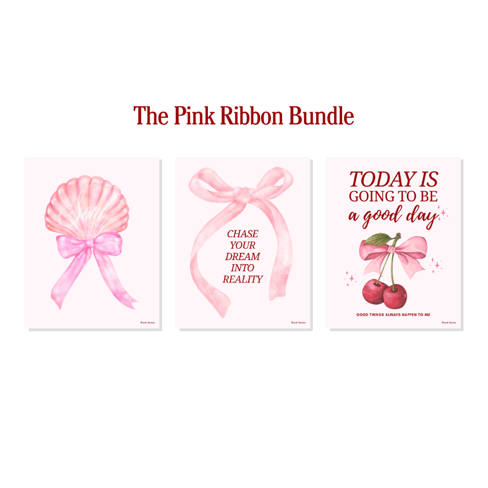 The Pink Ribbon Bundle - Set of 3