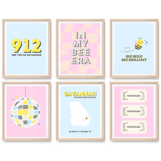SCAD inspired Digital Prints - Set of 6