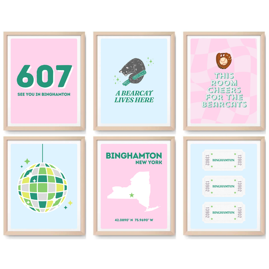 Binghamton inspired Digital Prints - Set of 6