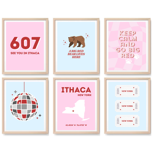 Cornell inspired Digital Prints - Set of 6
